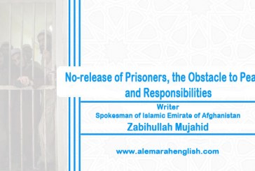No-release of Prisoners, the Obstacle to Peace, and Responsibilities